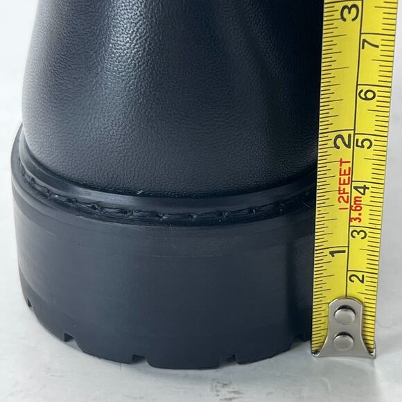 Stuart Weitzman City Stretch Leather Knee High Boots Black Women's 12B Tried On - Picture 9 of 9